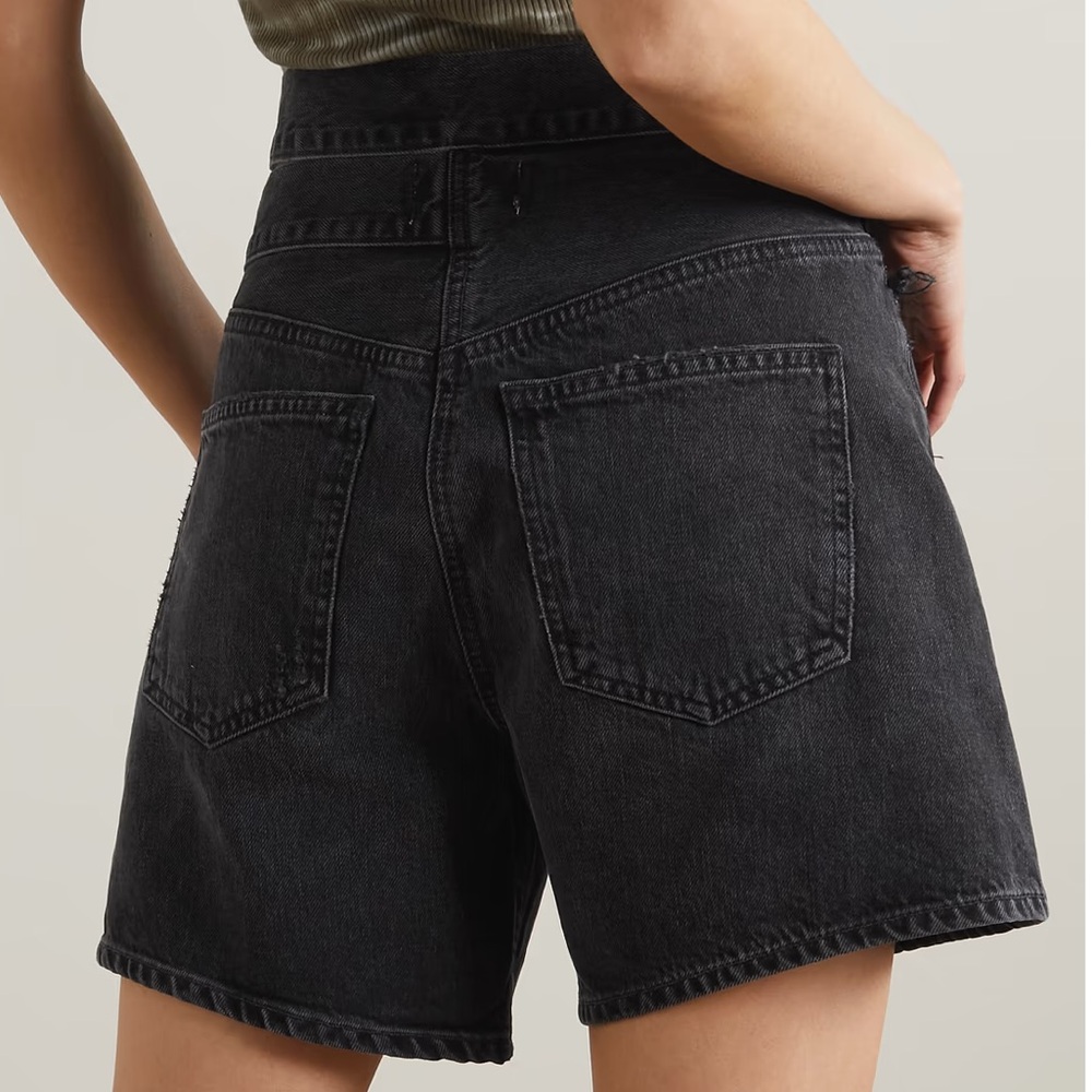 NWOT AGOLDE Broken Waistband Shorts - Picture 3 of 10